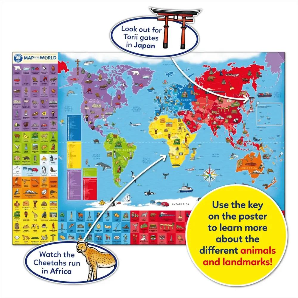 Orchard Toys: Map of the World Puzzle (150pc Jigsaw) Board Game