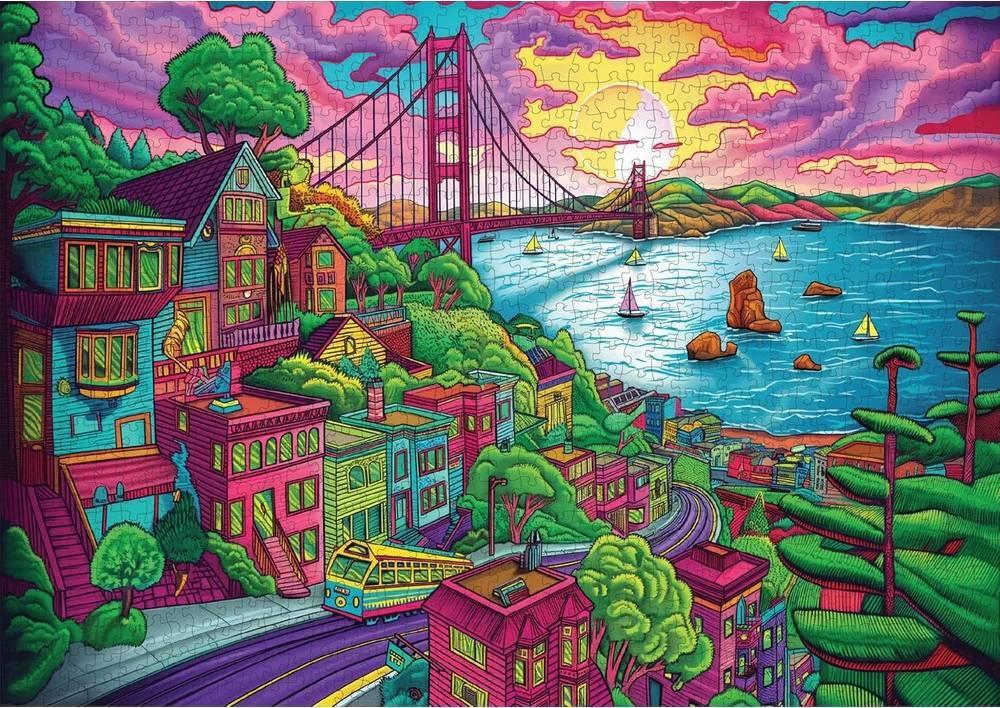 Trippy Puzzles: Frisco Frenzy Puzzle (1000pc Jigsaw) Board Game