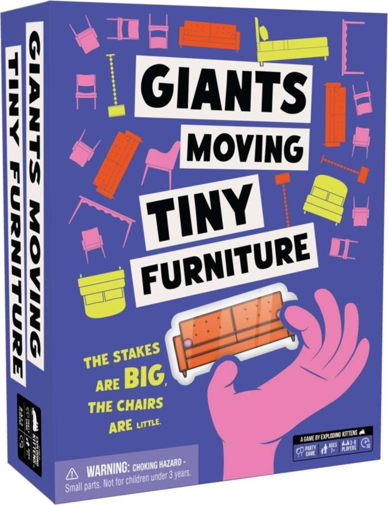 Giants Moving Tiny Furniture (By Exploding Kittens) Board Game