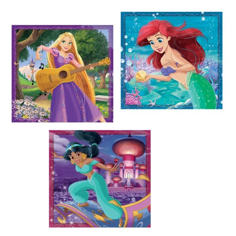 Clementoni: Diseny Princess - Puzzles (3x48pc Jigsaws) Board Game