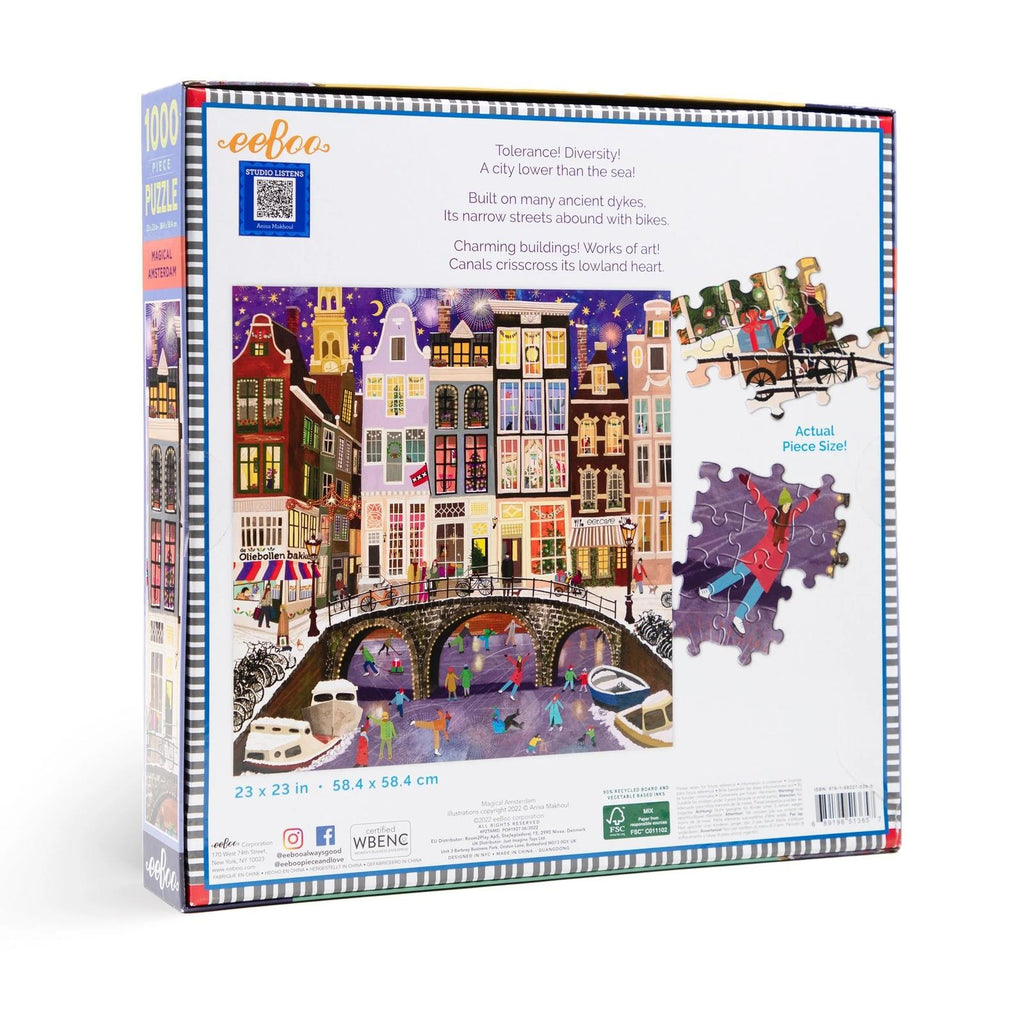 eeBoo: Magical Amsterdam (1000pc Jigsaw) Board Game