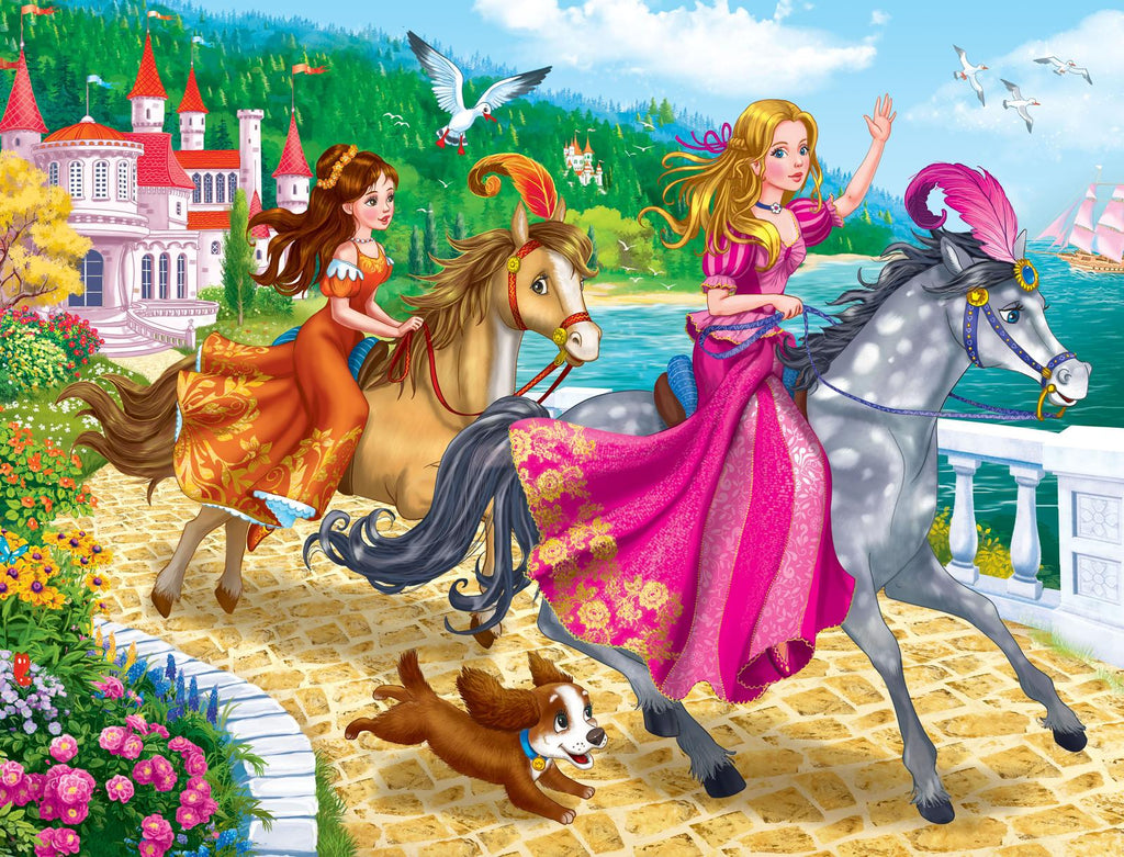 Holdson: Fairy & Princess - Frame Tray Puzzles (4x96pc Jigsaws) Board Game