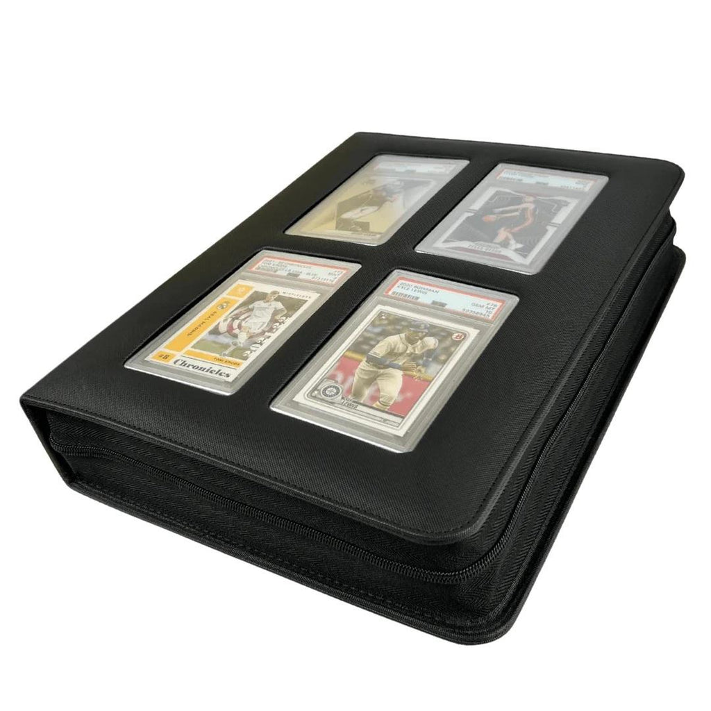 EVORETRO: Premium Card Slab Binder (with Window) - Black