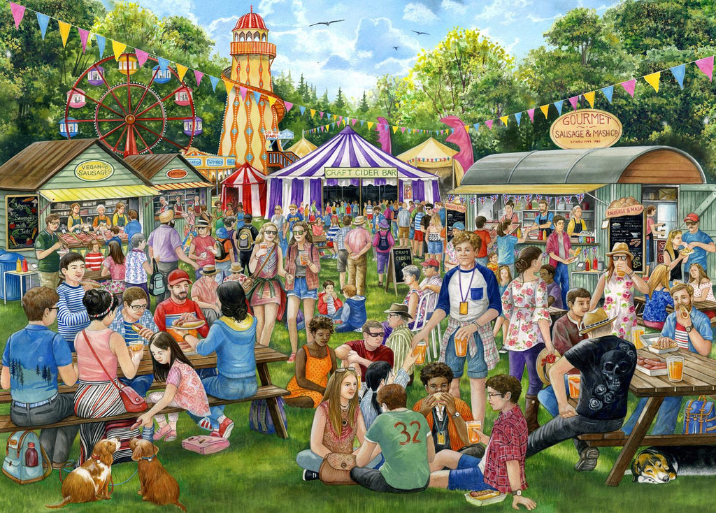 Holdson: A Day Out - Sausages & Cider Festival Puzzle (1000pc Jigsaw) Board Game