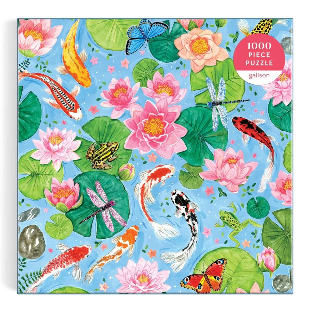 Galison: By the Koi Pond Puzzle (1000pc Jigsaw) Board Game
