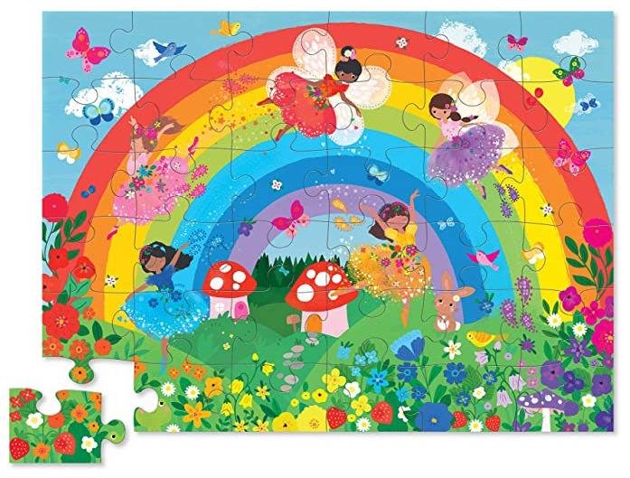 Crocodile Creek: 36-Piece Floor Puzzle - Over the Rainbow Board Game