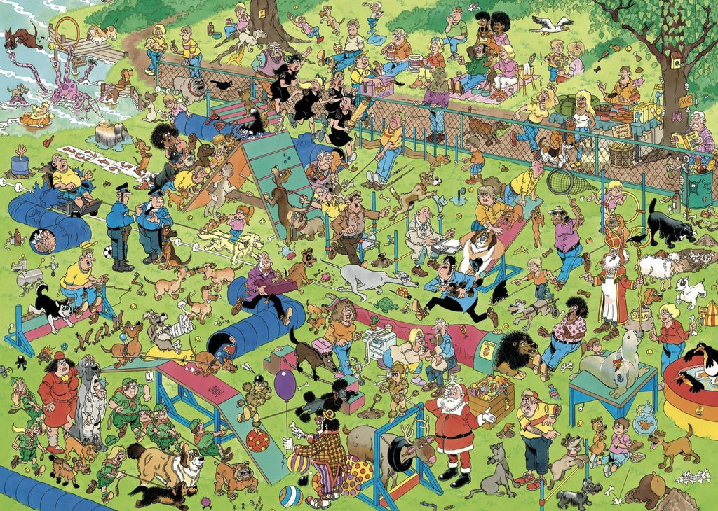 Holdson: Jan Van Haasteren - Dog Parkour Puzzle (1000pc Jigsaw) Board Game