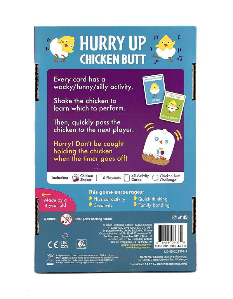 Hurry Up Chicken Butt (by Exploding Kittens) Board Game