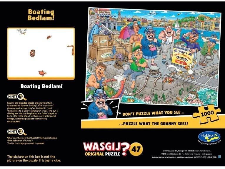 Wasgij Original #47: Boating Bedlam Puzzle (1000pc Jigsaw) Board Game