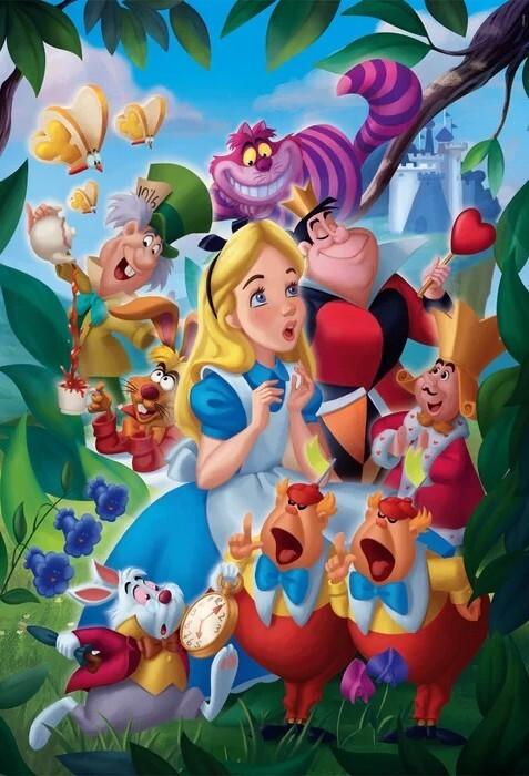 Clementoni: Disney Alice in Wonderland Puzzle (1000pc Jigsaw) Board Game
