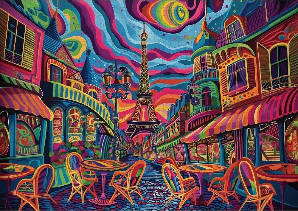 Trippy Puzzles: Parisian Prism Puzzle (1000pc Jigsaw) Board Game