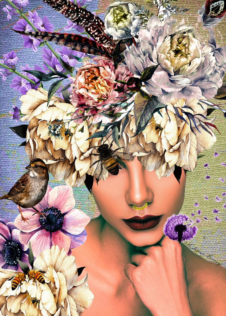 Holdson: Woman in Bloom - Bloom Bee Beautiful Puzzle (1000pc Jigsaw) Board Game