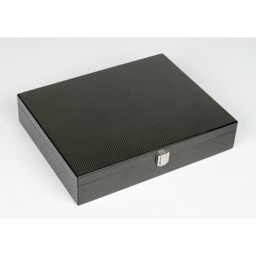 Dal Rossi Italy Mahjong Set - Carbon Fibre Finish Case (29cm) Board Game