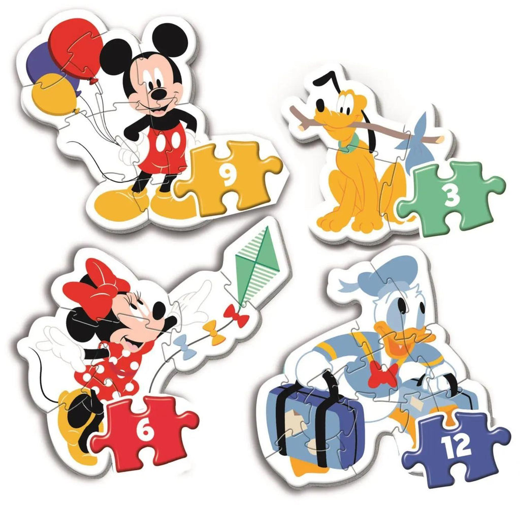 Clementoni: Mickey My First - Puzzles (3, 6, 9, 12pc Jigsaws) Board Game