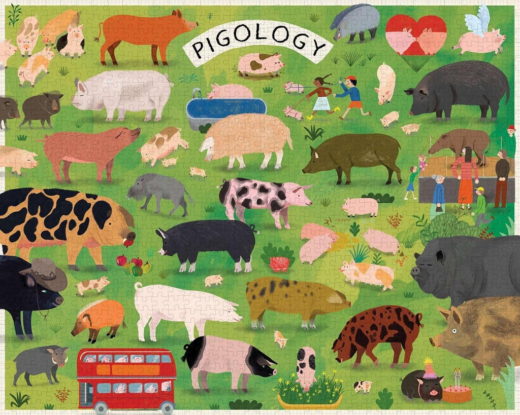 Princeton Architectural Press: Pigology Puzzle (1000pc Jigsaw) Board Game