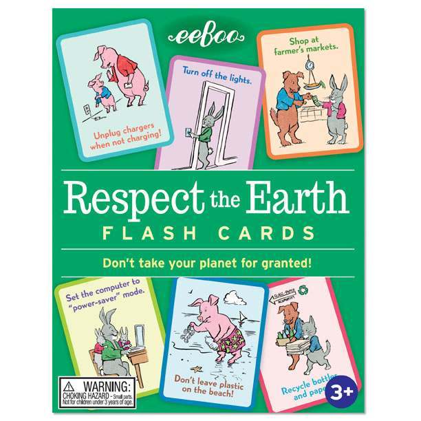 eeBoo: Respect The Earth - Flash Cards Board Game