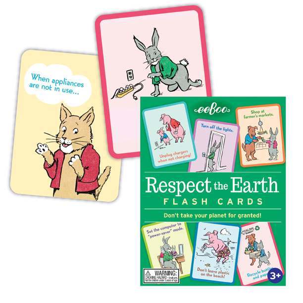 eeBoo: Respect The Earth - Flash Cards Board Game