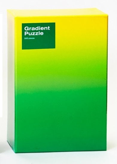 Areaware: 500-Piece Gradient Puzzle – Green Yellow Board Game