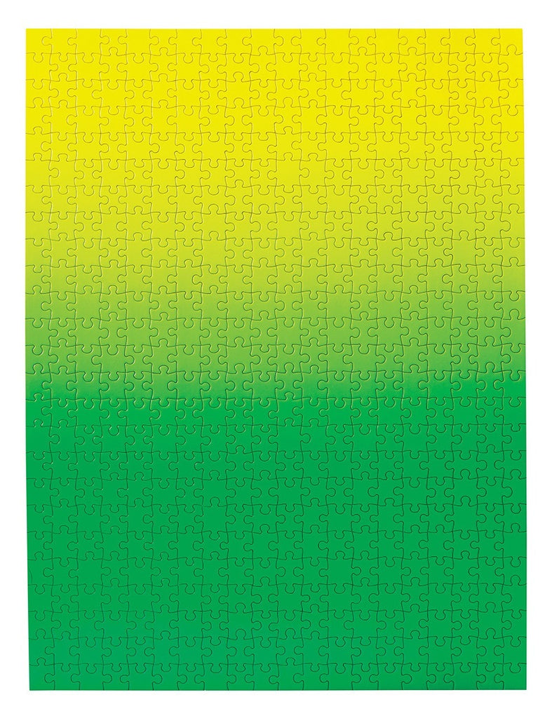 Areaware: 500-Piece Gradient Puzzle – Green Yellow Board Game