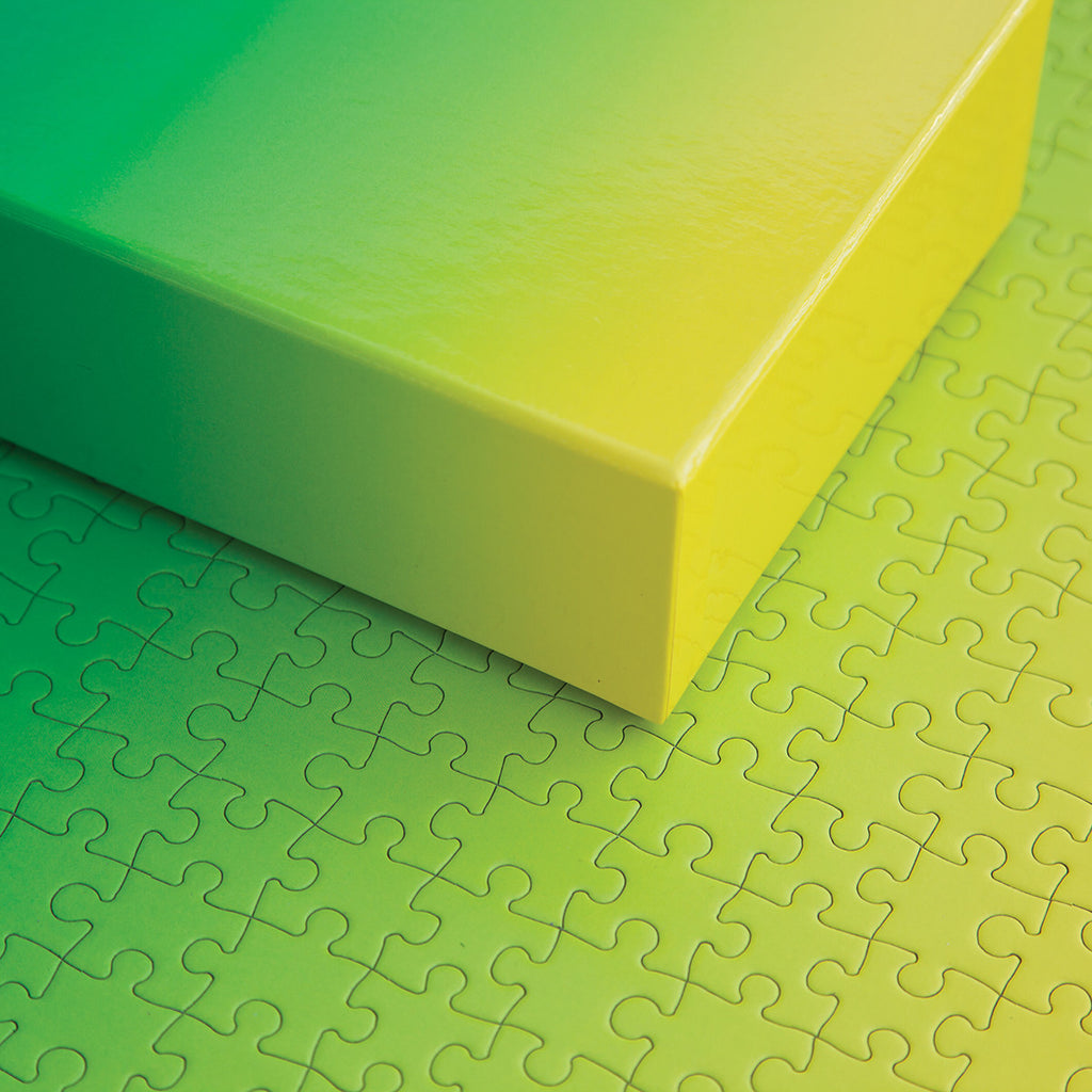 Areaware: 500-Piece Gradient Puzzle – Green Yellow Board Game