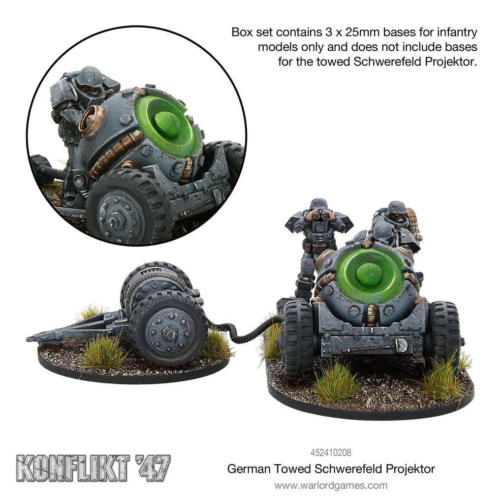 Konflikt 47: German towed Schwerefeld Projektor