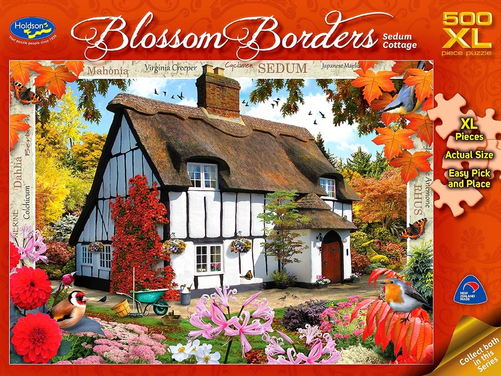 Blossom Borders: Sedum Cottage (500pc Jigsaw) Board Game