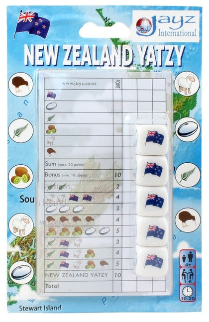 New Zealand Yatzy (Dice Game)