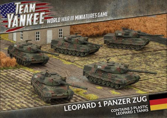 Leopard 1 Panzer Zug Platoon (x5) (Plastic)