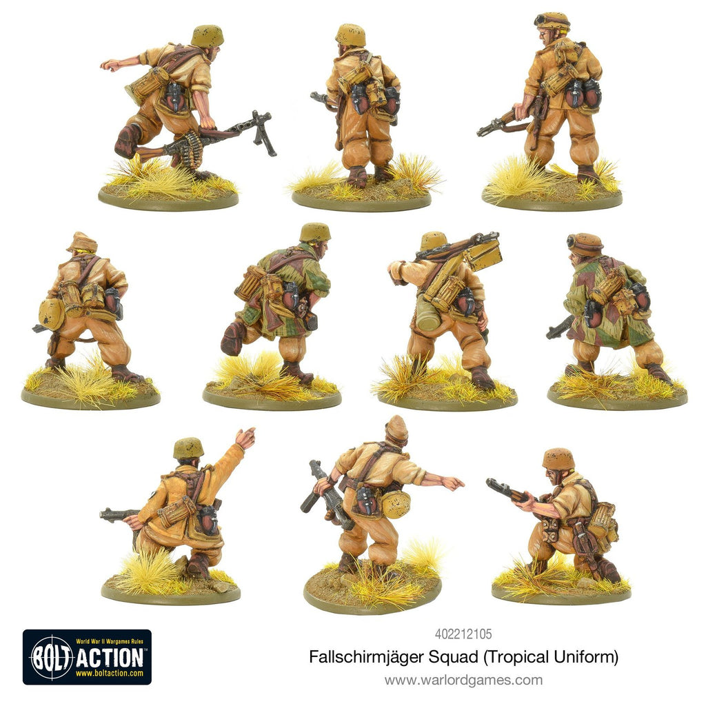 Bolt Action - Fallschirmjager Squad (Tropical Uniform)