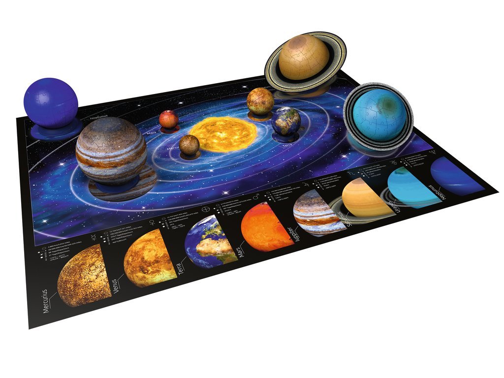 Ravensburger: 3D Puzzle - Solar System (522pc Jigsaw) Board Game