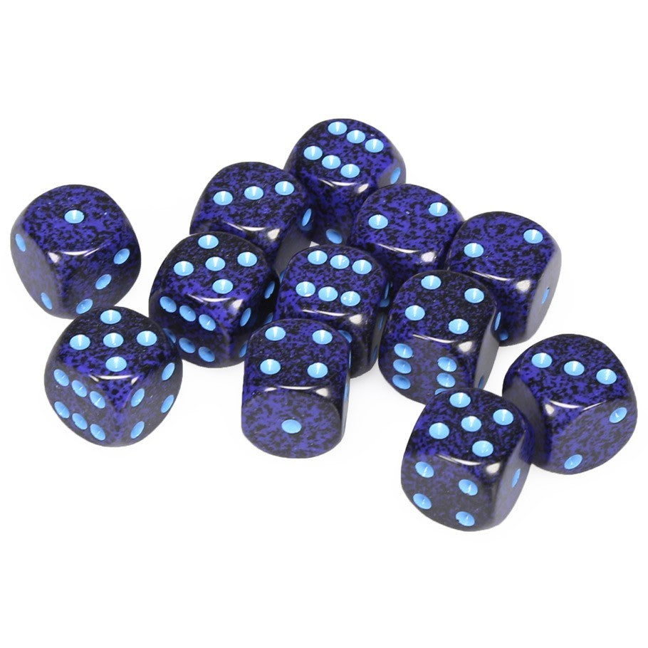 Chessex: D6 16mm Speckled Dice - Cobalt