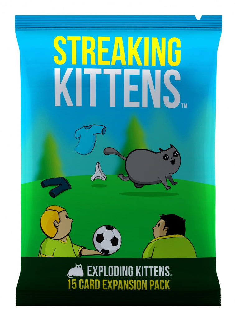 Streaking Kittens: Exploding Kittens (15 Card Board Game Expansion Pack)