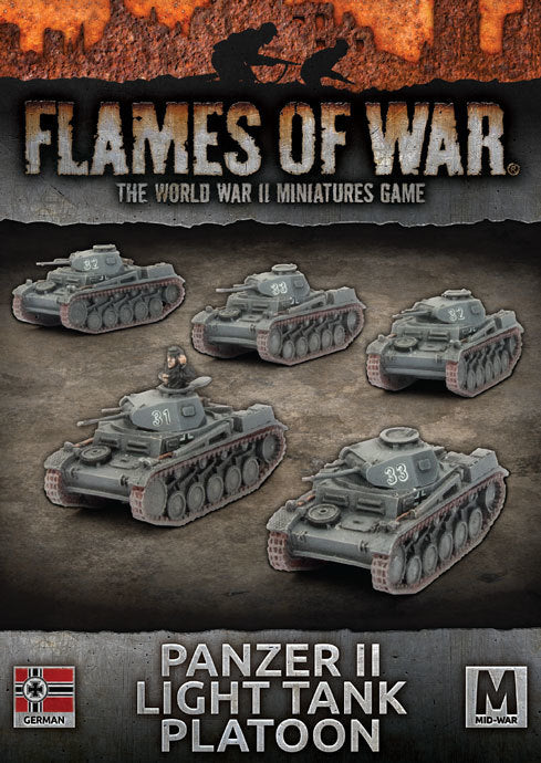 Flames of War: Panzer II Light Tank Platoon