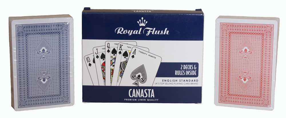 Royal Flush: Canasta Playing Cards (2-Pack) Board Game