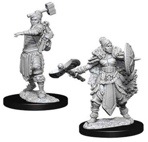 D&D Nolzur's Marvelous: Unpainted Miniatures - Female Half Orc Barbarian