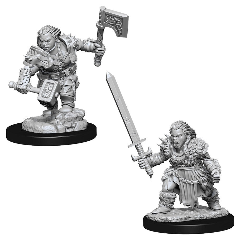 Pathfinder Deep Cuts: Unpainted Miniatures - Female Dwarf Barbarian