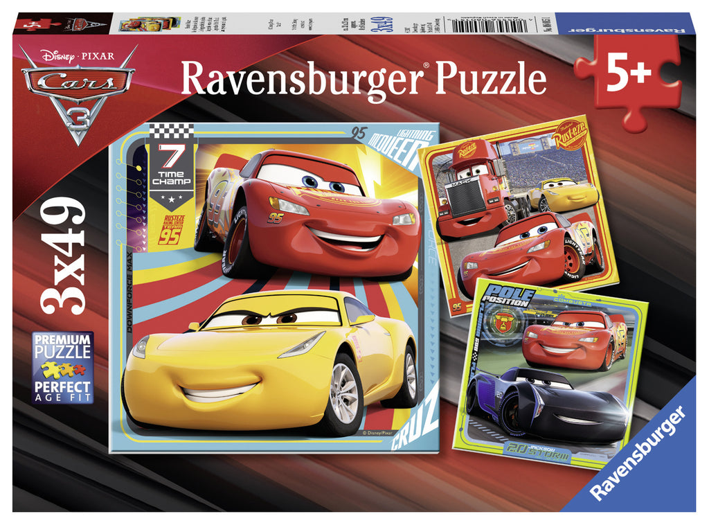 Ravensburger: Disney-Pixar's Cars 3 (3x49pc Jigsaws) Board Game