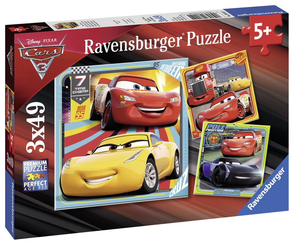 Ravensburger: Disney-Pixar's Cars 3 (3x49pc Jigsaws) Board Game