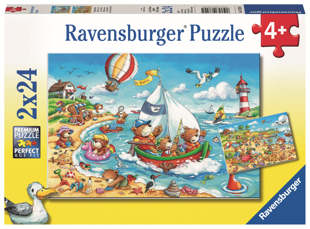 Ravensburger: Seaside Holiday (2x24pc Jigsaws) Board Game