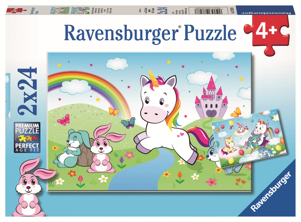 Ravensburger: Fairytale Unicorn (2x24pc Jigsaws) Board Game