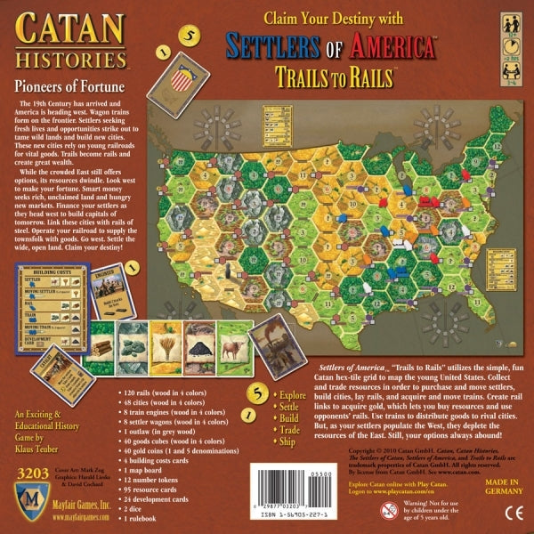 Catan Histories: Settlers of America Board Game