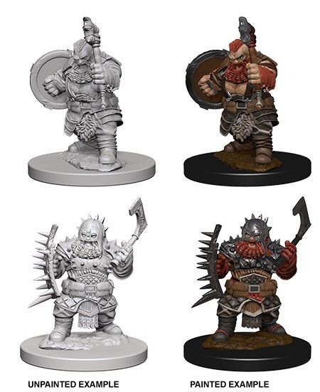 Pathfinder Deep Cuts Unpainted Miniatures: Dwarf Male Barbarian