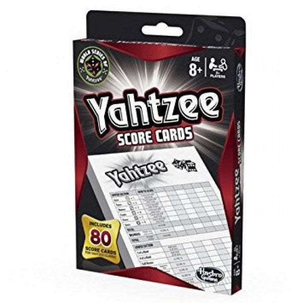 Yahtzee Score Cards Board Game