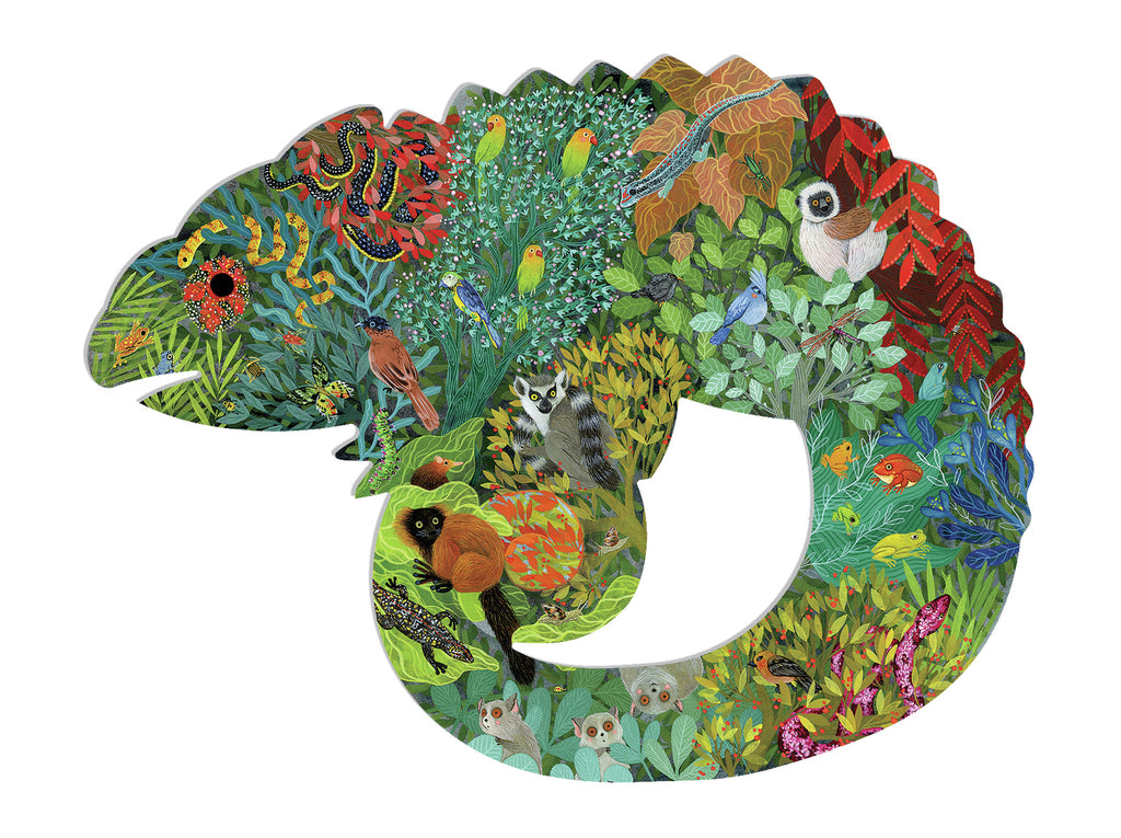 Djeco: 150-Piece Puzzle Art - Chameleon Board Game