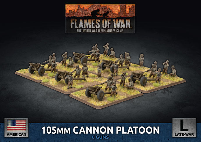 Flames of War: 105mm Cannon Platoon - (Plastic)