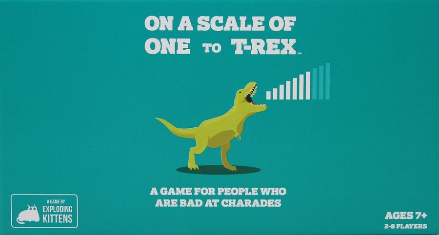 On a Scale of One to T-Rex (by Exploding Kittens) Board Game