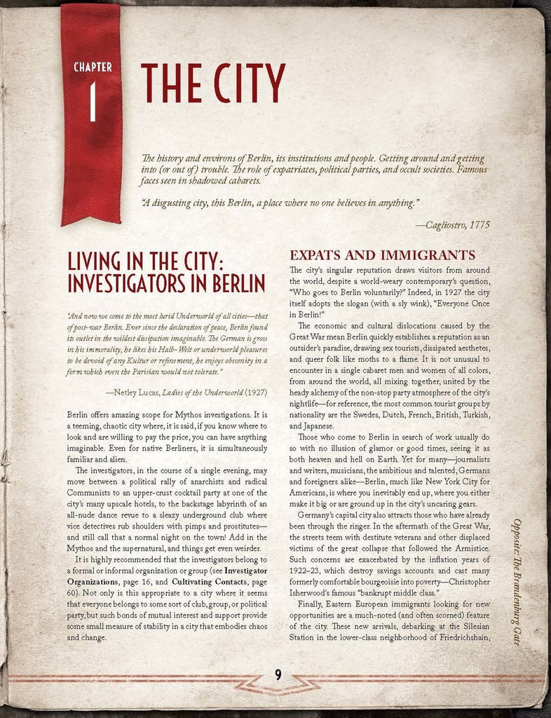 Call of Cthulhu: Berlin - The Wicked City