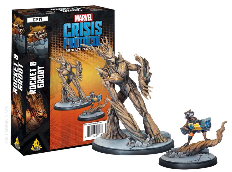 Marvel Crisis Protocol Miniatures Game Rocket and Groot Expansion