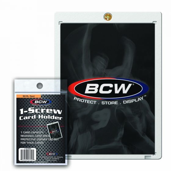 BCW 1-Screw Thick Card Holder - 50 PT