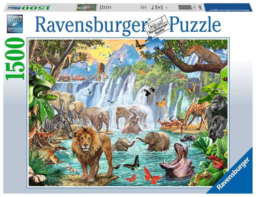 Ravensburger: Waterfall Safari (1500pc Jigsaw) Board Game